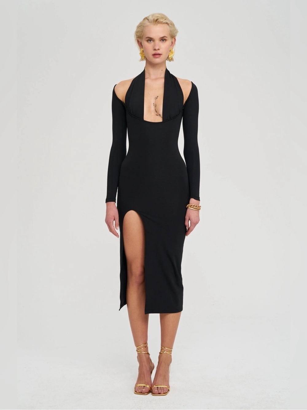 IAMNOTBASIC Alina Dress in Black Sz S